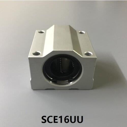 100pcs/lot SCE16UU SCE16 linear case unit linear Bearing block for 16mm linear shaft rod cnc router