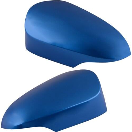 2pcs ABS Blue Side Rearview Wing Door Mirror Cover Cap Housing Car Fit for Toyota Corolla 2014 2015 2016