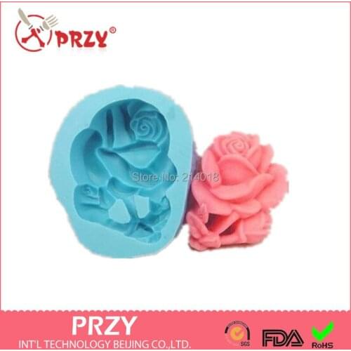 3D Soap Mold Cake Decoration Mold Manual Handmade Soap Mold Candle Modelling Silicon Sell Hot Flower Moulds Silicone Rubber PRZY