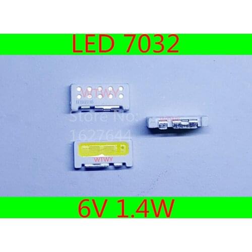 50PCS LED 7032 6V 1.4W Cool white LED backlight Edge LED Series FOR SAMSUNG LED LCD TV Application