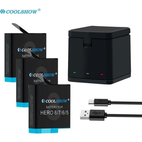 Battery 801 for GoPro Hero 8 Hero 7 Hero 6 Hero 5 Black 1220mAh Li-ion AHDBT-801 Batteria Charger Camera Accessories AHDBT801