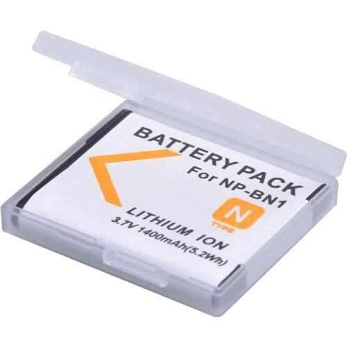 Tectra 1400mAh NP-BN1 NP BN1 Camera Battery for Sony DSC-W390 DSC-W380 DSC-W370 DSC-W350