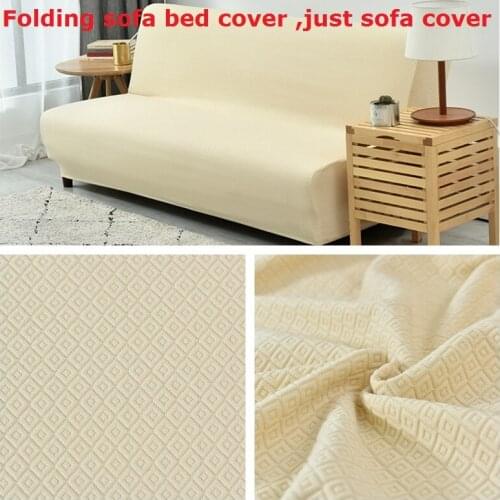 Folding Sofa Cover No Armrest Universal Elastic Sofa Bed Cover