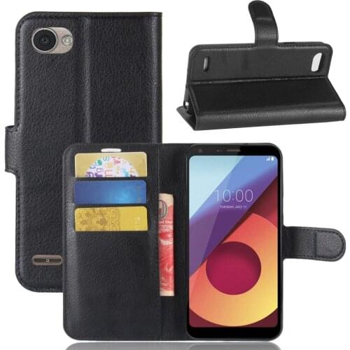 Book Style PU Leather Case Cover for LG Q6 Plus/LG Q6 Flip Wallet Phone Bags Cases with Stand for LG Q6 Plus/LG Q6