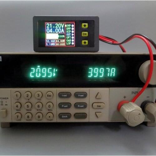 Digital Multimeter Charge-Discharge Battery Tester DC 0-90V 0-20A Volt Amp Meter