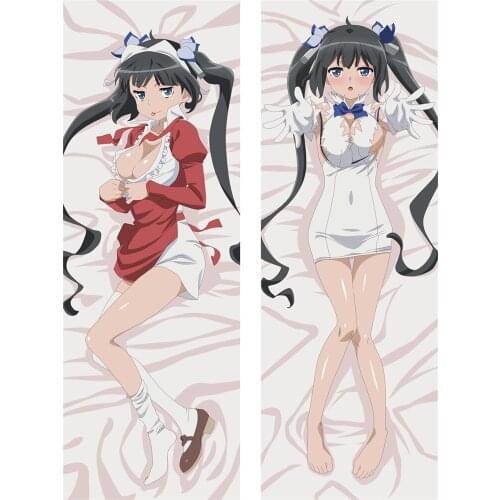 Dungeon ni Deai o Motomeru no Coscase Anime sexy girl Hestia Kami Sama otaku Dakimakura pillow cover Hugging Body PillowCase