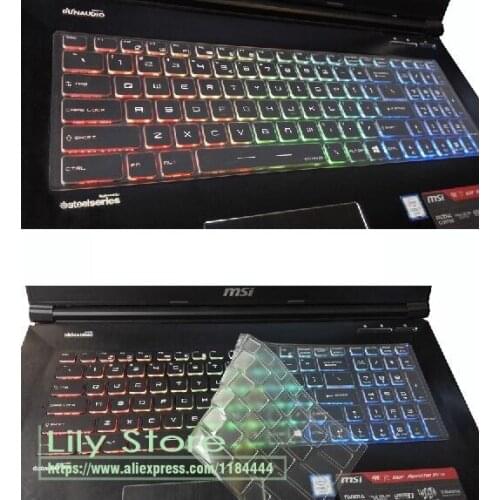 For 2016 Newest Msi Gt73 Gt73Vr Gt72 Gt72Vr Gt62 Gt62Vr 17.3 Waterproof Ultra Thin Transparent Tpu Keyboard Covers