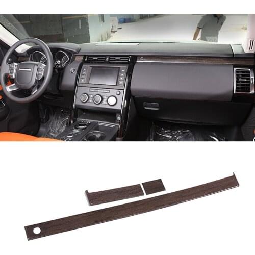 Oak Wood Style ABS Plastic Dashboard Decoration Panel Cover Trim For Land Rover Discovery 5 L462 2017 2018 Car Accessories