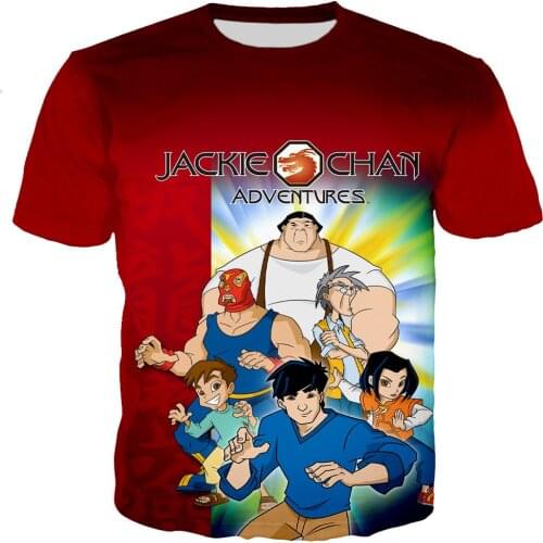 Jackie Chan Adventures T Shirt Men/women 3D Printed Casual Harajuku Style Tshirt Streetwear Tops Dropshipping