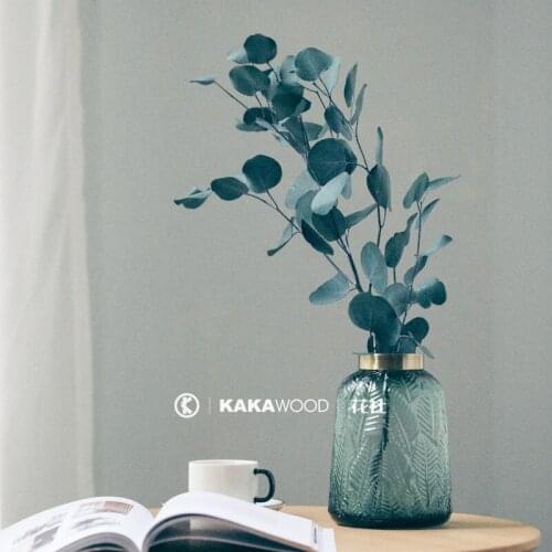 Imported Northern European-Style Light Luxury Eternal Leaves Natural Dried Flower Model Room Decoration Window Furnishings Etern