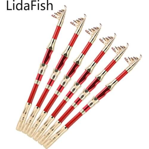 Lidafish Carbon Portable Telescopic Fishing Rod 1.8m 2.1m 2.4m 2.7m 3.0m Carp Spinning Fishing Rod Pole Fishing Tackle