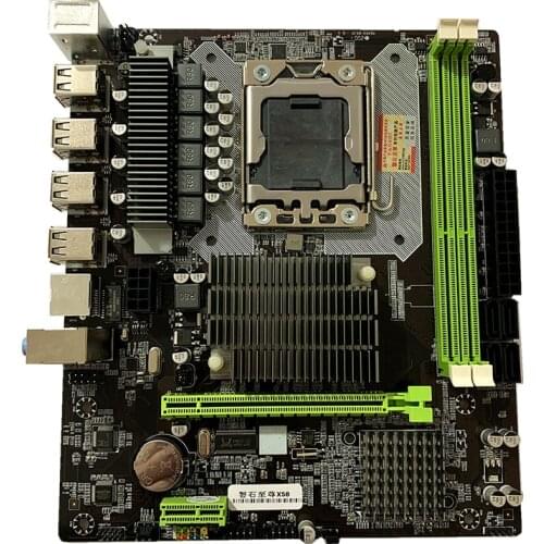 Motherboard X58 1366 needle Desktop board Gigabit Ethernet Supports desktop memory Or REG ECC memory