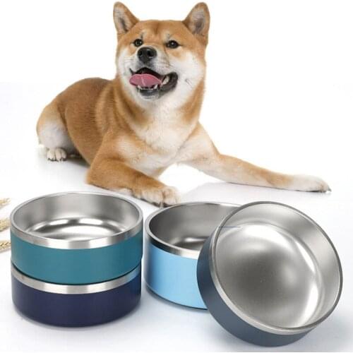 Cat Dog Bowl Stainless Steel Pet Food Feeder Water Bowl Food Dish For Puppy Kitten Travel Feeding Drinking Bowls Pet Accessories