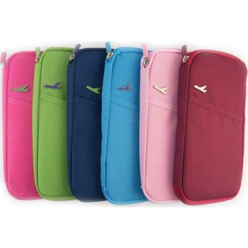 M062 Multi Purpose Travel Passport Wallet Cover ID Storage Credit Card Holders Pocketbook Small Plane Travel Portable Wallet