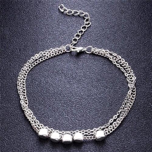 Multilayer Boho Barefoot Sandal Beach Anklet Foot Chain Jewelry Ankle Bracelet