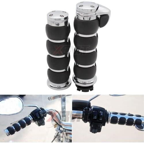 Motorcycle 7/8" Or 1" Handlebar Hand Grips For Honda Shadow 400 750 1100 VTX1300 VTX1800 Bikes Cruiser Chopper Custom