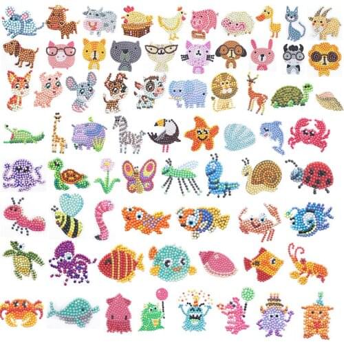 Hot sale 5D DIY Diamond Painting Kits for Kids Mosaic Sticker by Numbers Kits Arts and Crafts Set for Children