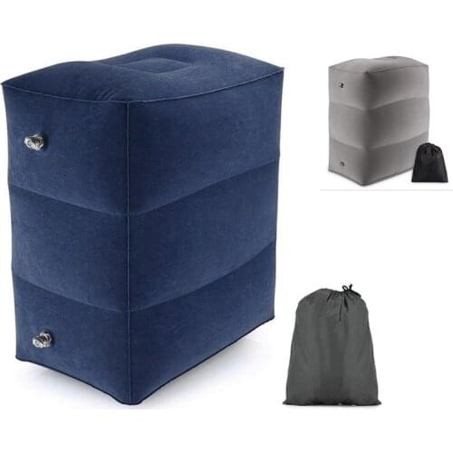 Flight Sleeping Footrest Pillow Resting Pillow for Kids On Airplane Car Bus Pillow Inflatable Travel Foot Pad Foot rest Pillow