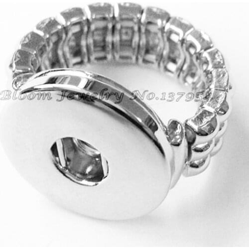 NF31 Newest DIY snap button Rings Elastic Design (fit 18mm snaps snap)