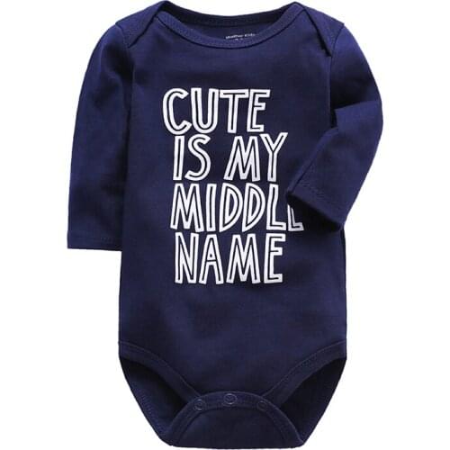 Infant Boys Clothes Babies Girls Romper Newborn Toddler 3-24 Months Long Sleeve Baby Body One Piece Rompers