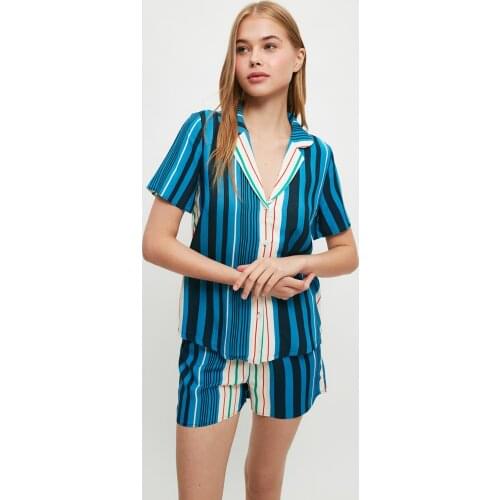 Trendyol Striped Woven Pajamas set THMSS21PT1537