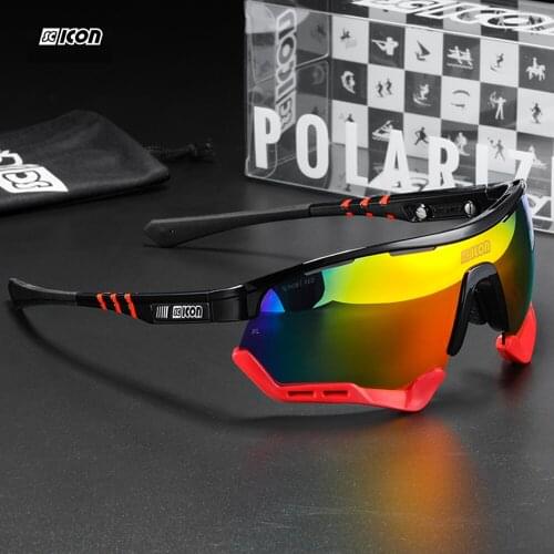 Polarized Mirrored red lens Scicon eyewear AEROTECH Men Sport Sunglasses Women TR90 Frame with case UV400 9 colors