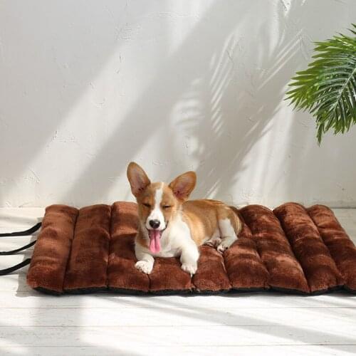 Portable Pet Dog Bed Thicken Puppy Cushion House Soft Fleece Dog Pad Blanket Cat Mat Sleeping Cover For Small Medium Large Dogs