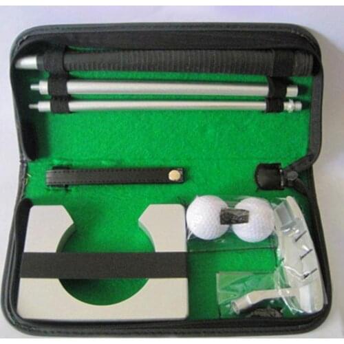 골프공 Golf Putter Set 3-section Foldable Right Handed Golf Putter Club Portable Putting Tool Gift Golf Training Aids