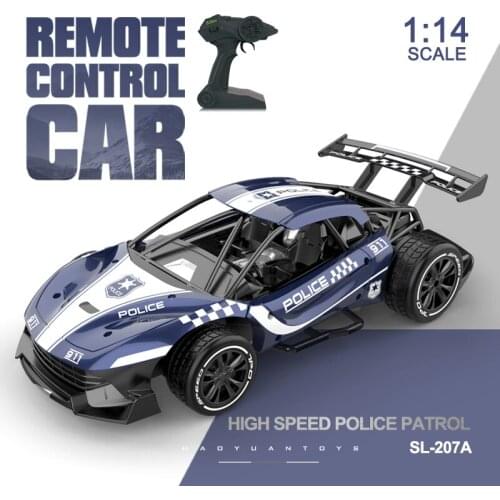 RC Car 1/24 Remote Control Policeman Car Alloy Radio Control Cars High Speed Car Metal Rc Drift Cars for Boy Drift Cars Toys