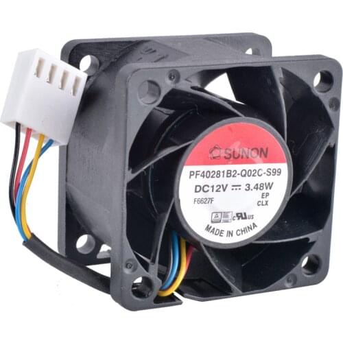 COOLING REVOLUTION PF40281B2-Q02C-S99 4cm 40mm 4028 40x40x28mm 12V 3.48W PWM double ball bearing large air volume cooling fan