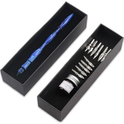 Straight Holder, Resin Dip Pen Glass Point Gothic Flat Point Es Flower Point Point English Calligraphy Pen