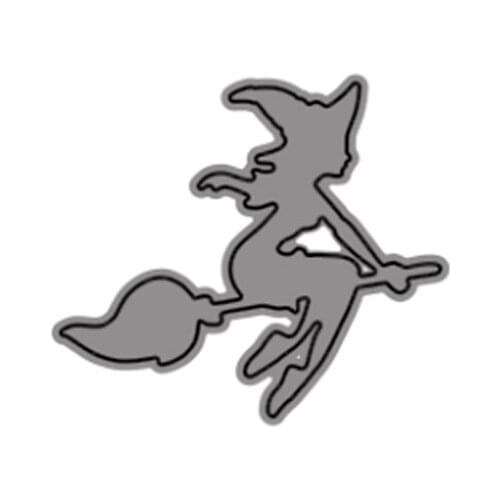 Cutting Dies A Magical Girl Flying In The Sky On A Broomstick For DIY Scrapbooking Embossing Album Paper Cards Dies 2021 New