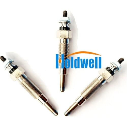 3PCS 3974953 Glow Plug for Bobcat Skid Steer Loader 643 645 743 1600