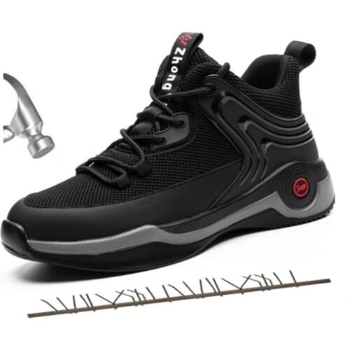 Light Men Women Work Shoes Outdoor Construction Non-slip Protective Work Boots Mens Safety Shoes Indestructible Sneakers