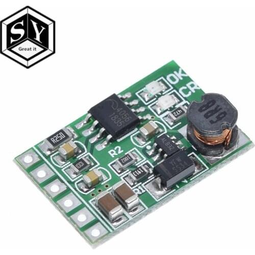 GREAT IT 3.7V 4.2V Charger & 5V 6V 9V 12V Discharger Board DC DC Converter Boost Module for diy UPS mobile power 18650 lithium