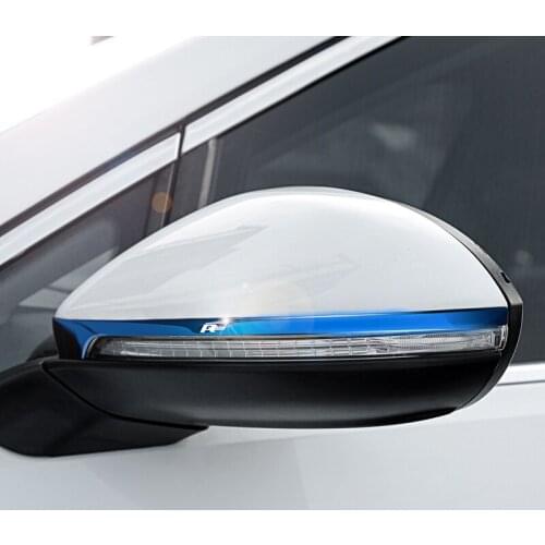 FOR Volkswagen Golf MK7 modified rearview mirror trim strip anti collision protection strip 7.5Rline patch bright strip