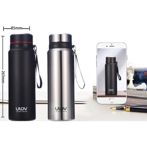 1000ML Thermos Flask Mug Thickened Thermos Mug Travel Thermo Cup Thermosmug For Gifts Vacuum Double Wall Stainless Steel