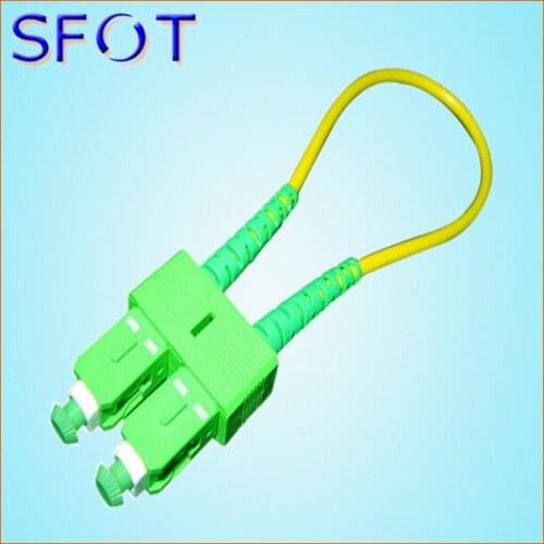 50pcs/lot, SC/APC Fiber Optic Circuitors SC Circuitors SC Fiber Optic Connectors Loopback, single mode, cable type