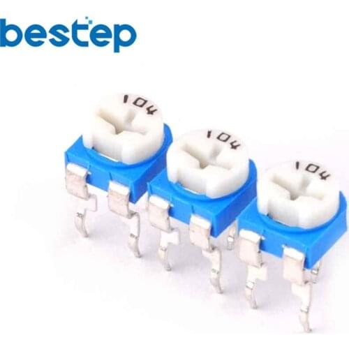 50PCS Trimmer Potentiometer RM065 RM-065 100Kohm 104 100K Trimmer Resistors Variable adjustable Resistors