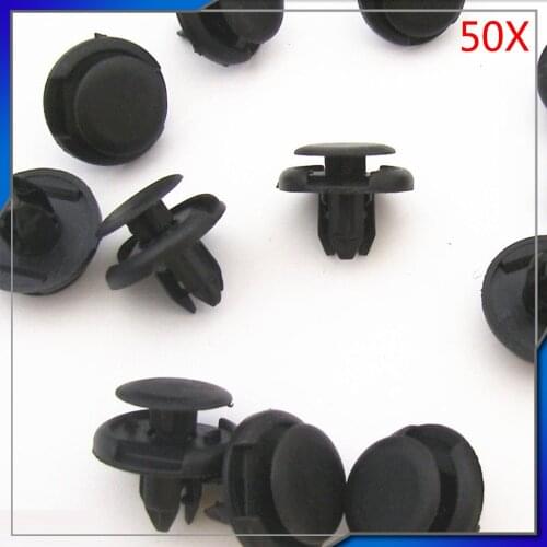 50x Bumper Fender Push Fascia Retainer Clips Fasteners 8mm Hole for Honda Accord Civic CRV Fit Odyssey Acura 91512-SX0-003 B14
