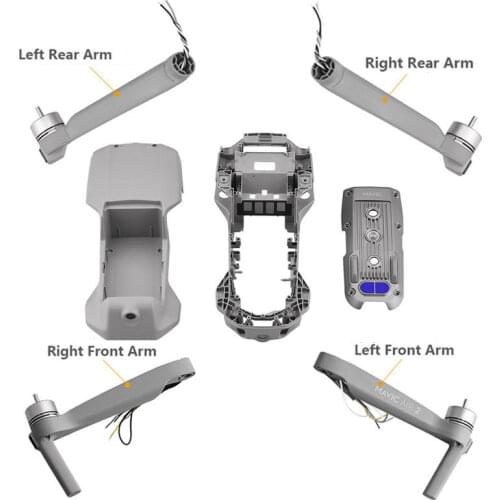 Brand New Left Right Front Arm Rear Arm Repair parts for DJI Mavic Air 2 Front Upper Bottom Cover Middle Frame