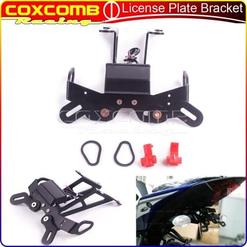 Motorcycle Accessories LED Light License Plate Bracket For YAMAHA FZ-8 Fazer 10-16 FZ-1N Fazer 06-16 Tail Tidy Fender Eliminator