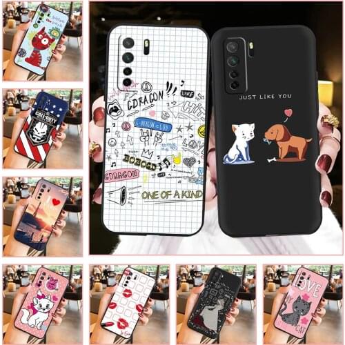 For Girls Anti-dust Phone Case For Huawei Nova7 SE/Honor 30S Russia/P40 Lite 5G Euro FashionDesign