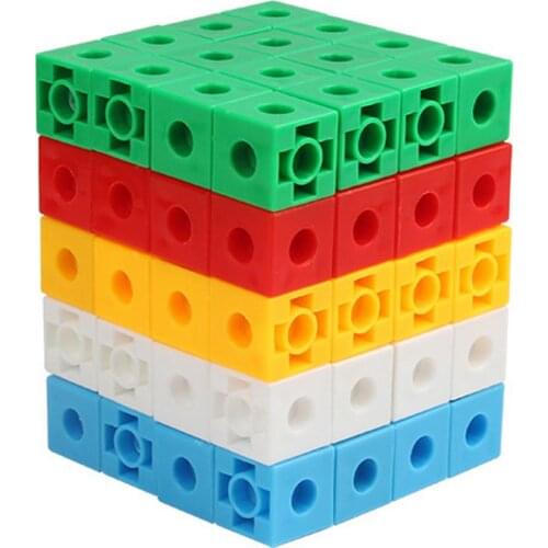 50Pcs Snap Blocks Early Mathlink Blocks Building Blocks Math Manipulative Toys