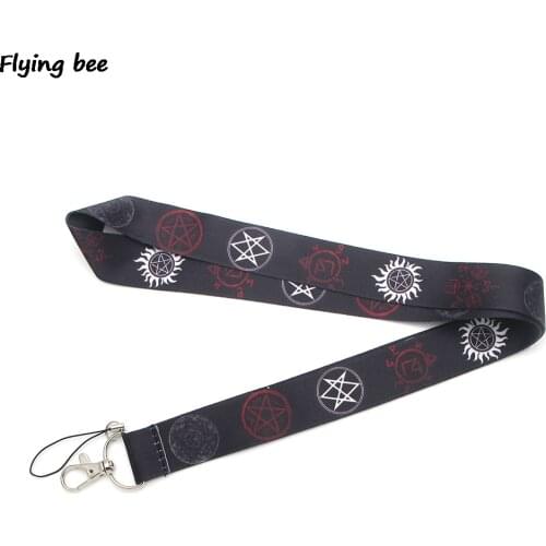 Flyingbee Supernatural Cool Lanyard Keychain Keys Holder Women Strap Neck Lanyards for Keys ID Card phone lanyard X0374