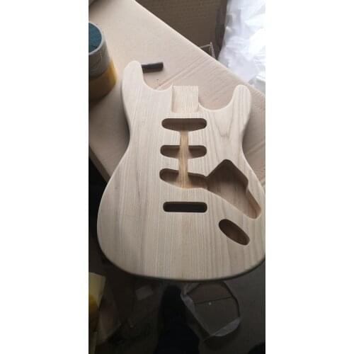 Ash wood guitar kit body without no paint