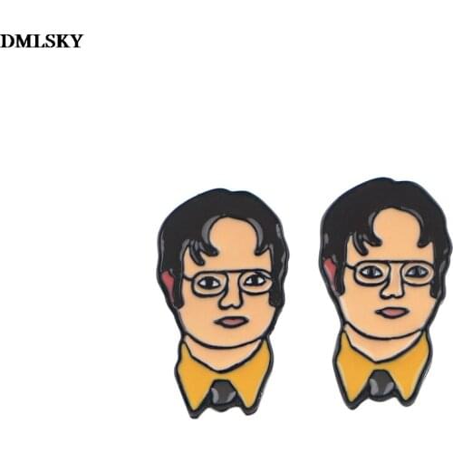 MD002 DMLSKY Cartoon Stud Earrings Ear Stud kids Kawaii Earrings For Womens Enamel Earrings Jewelry Gifts