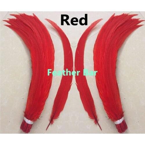 Free Shipping 50pcs Silver pheasant Feathers 60-65 24-26inch Red pheasant silver Feathers DIY Feathers Cloth accessory