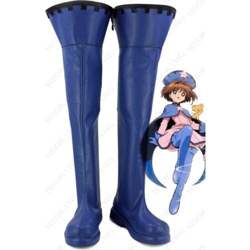 New Card Captor KINOMOTO SAKURA Cosplay Shoes Anime Boots Tailor-Made
