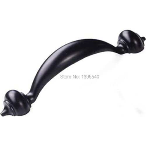New 2pcs Cabinet Kitchen Black Handle Modern Furniture Cabinet Drawer Creative Knob Modern Cupboard Pull Shoebox Bar Pulls